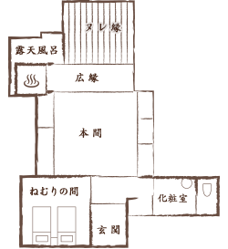  [松風庵 101]  松籟の間間取り